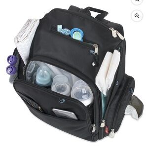 Fisher Price Black Diaper Bag Backpack